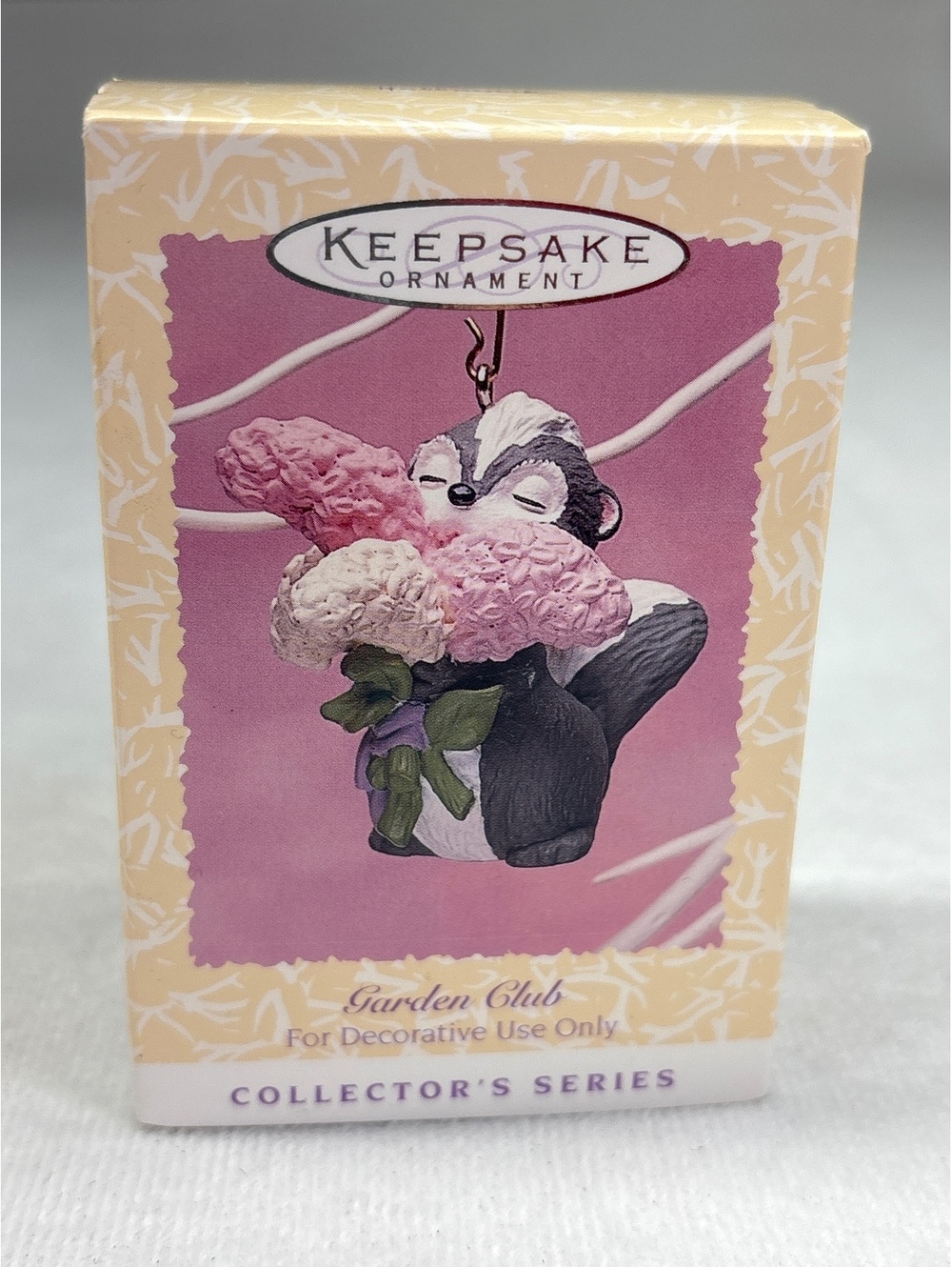 Hallmark Keepsake 1996 Easter Collection Garden Club Skunk Ornament
